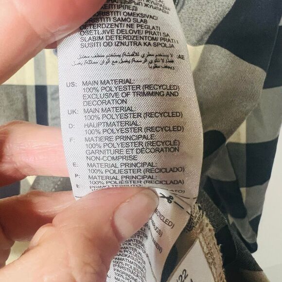 Adidas Black Tan Plaid Check Long Sleeve Button Up Shirt five ten Five Ten Brand - Picture 7 of 12